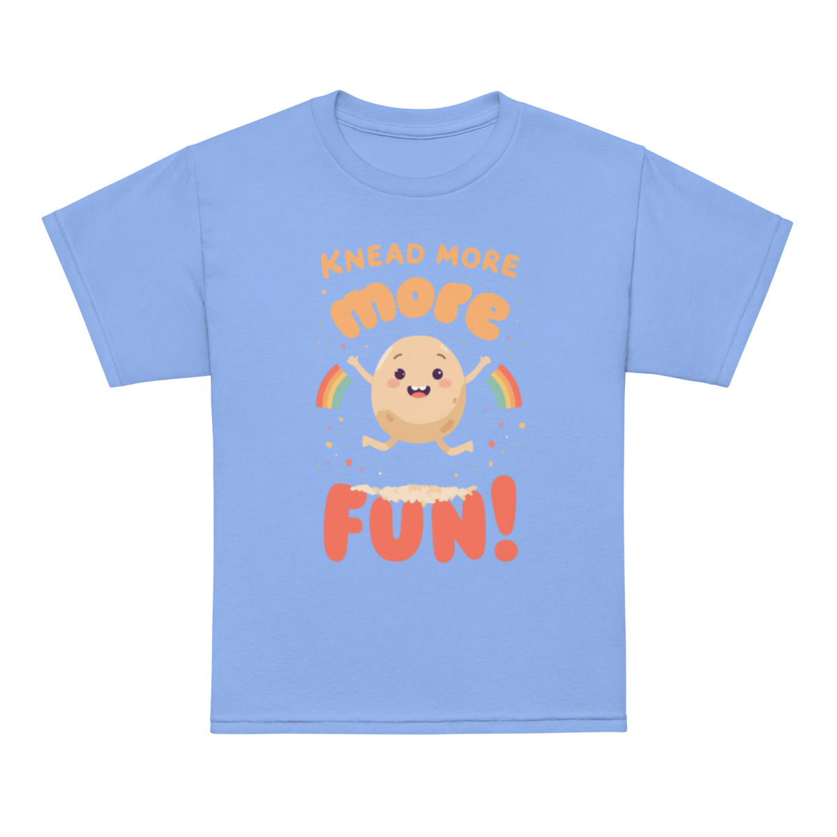 Knead More Fun V5 | Youth t-shirt Carolina Blue Apparel > Kids' T-Shirts ZomaModa