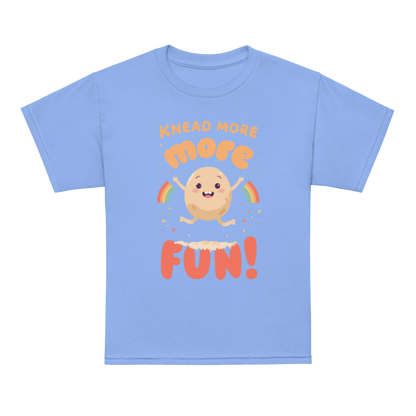 Knead More Fun V5 | Youth t-shirt Carolina Blue Apparel > Kids' T-Shirts ZomaModa
