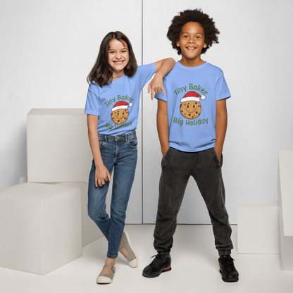 Tiny Baker Holiday V2 | Kids T-Shirt Carolina Blue Apparel > Kids' T-Shirts ZomaModa