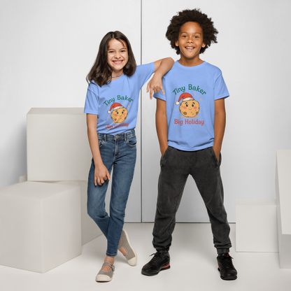 Tiny Baker Holiday V4 | Kids T-Shirt Carolina Blue Apparel > Kids' T-Shirts ZomaModa