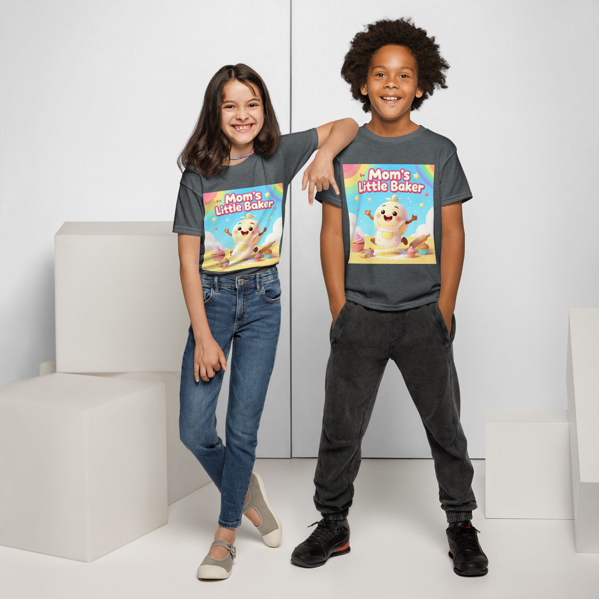 Mom’s Little Baker V1 | Youth t-shirt Apparel > Kids' T-Shirts ZomaModa