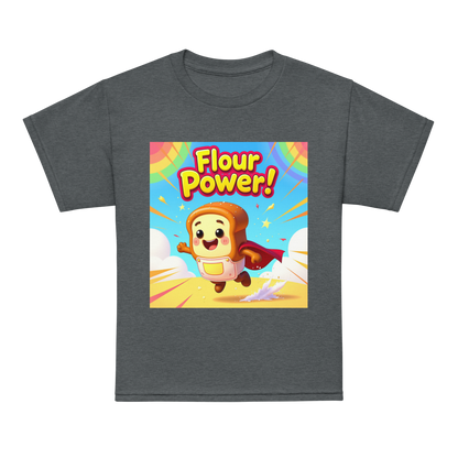 Flour Power V1 | Youth t-shirt Dark Heather Apparel > Kids' T-Shirts ZomaModa