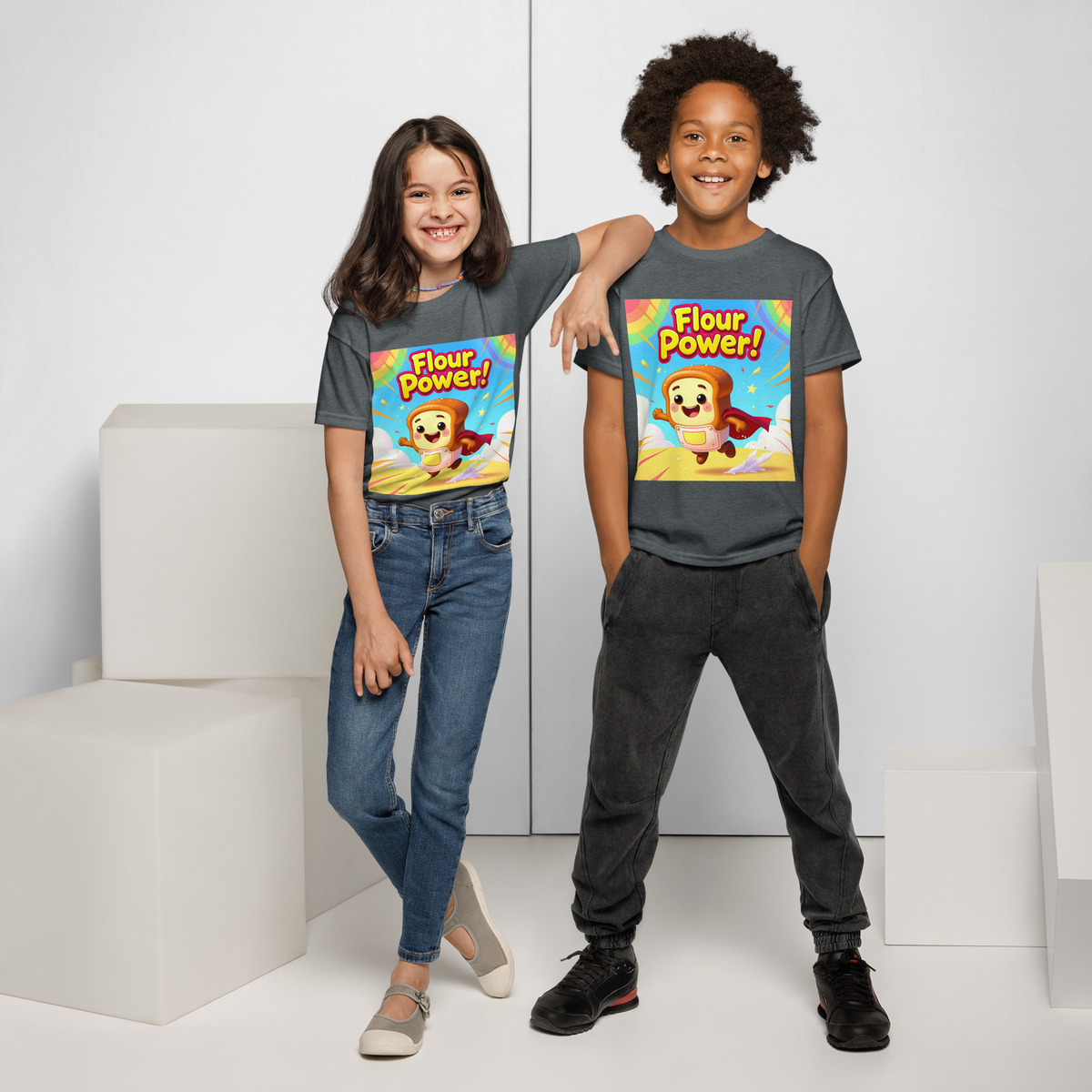 Flour Power V1 | Youth t-shirt Apparel > Kids' T-Shirts ZomaModa