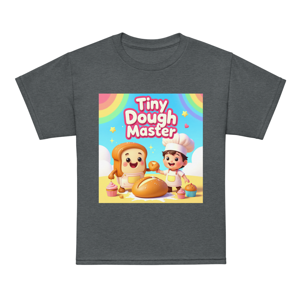 Tiny Dough Master V1 | Youth t-shirt Dark Heather Apparel > Kids' T-Shirts ZomaModa