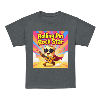 Rolling Pin Rock Star V1 | Youth t-shirt Dark Heather Apparel > Kids' T-Shirts ZomaModa