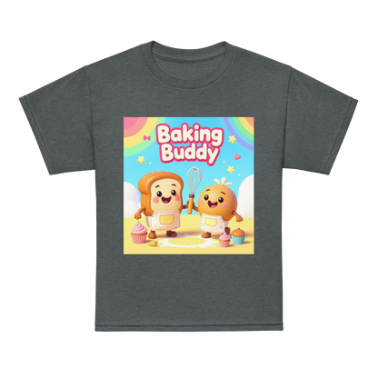 Baking Buddy V1 | Youth t-shirt Dark Heather Apparel > Kids' T-Shirts ZomaModa