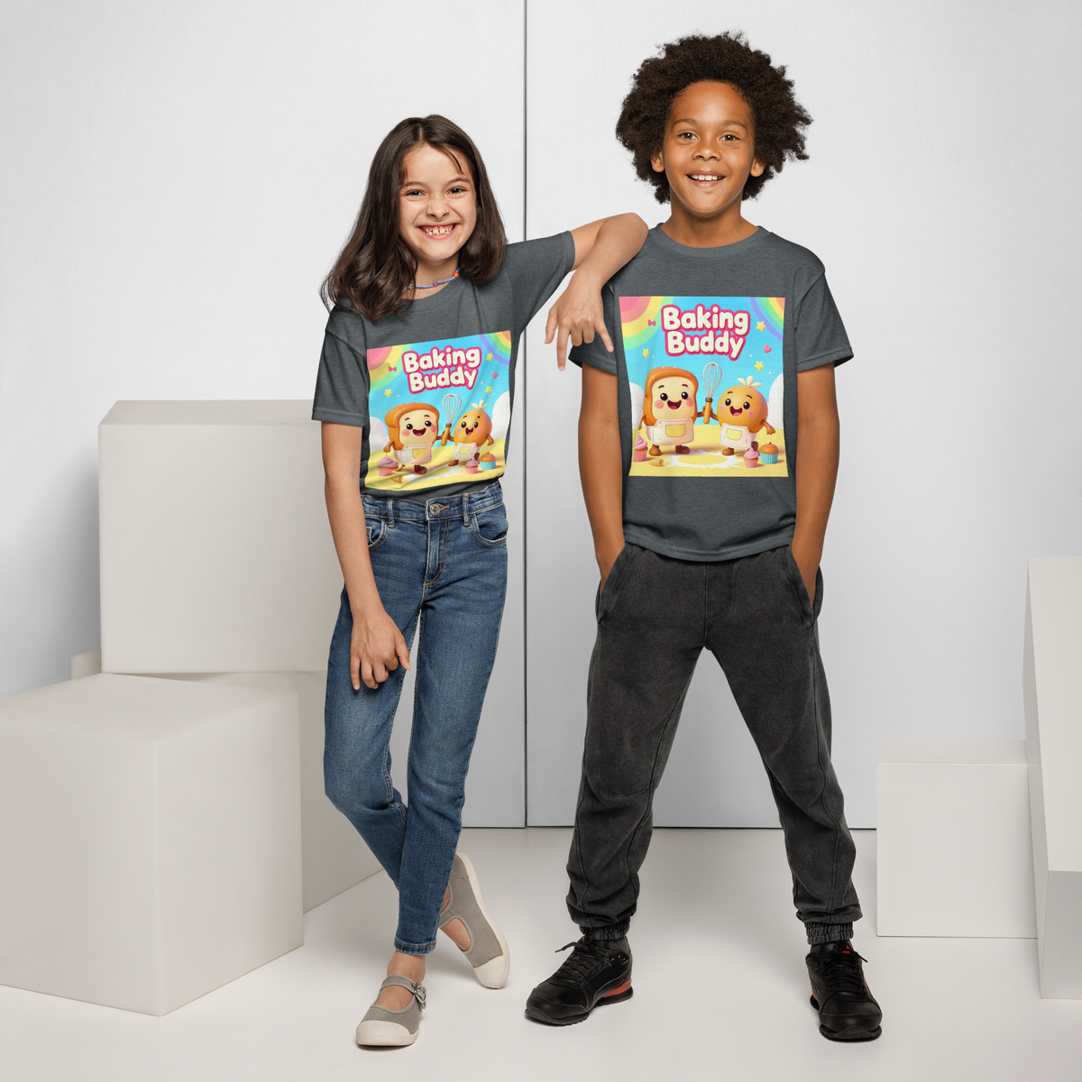 Baking Buddy V1 | Youth t-shirt Apparel > Kids' T-Shirts ZomaModa