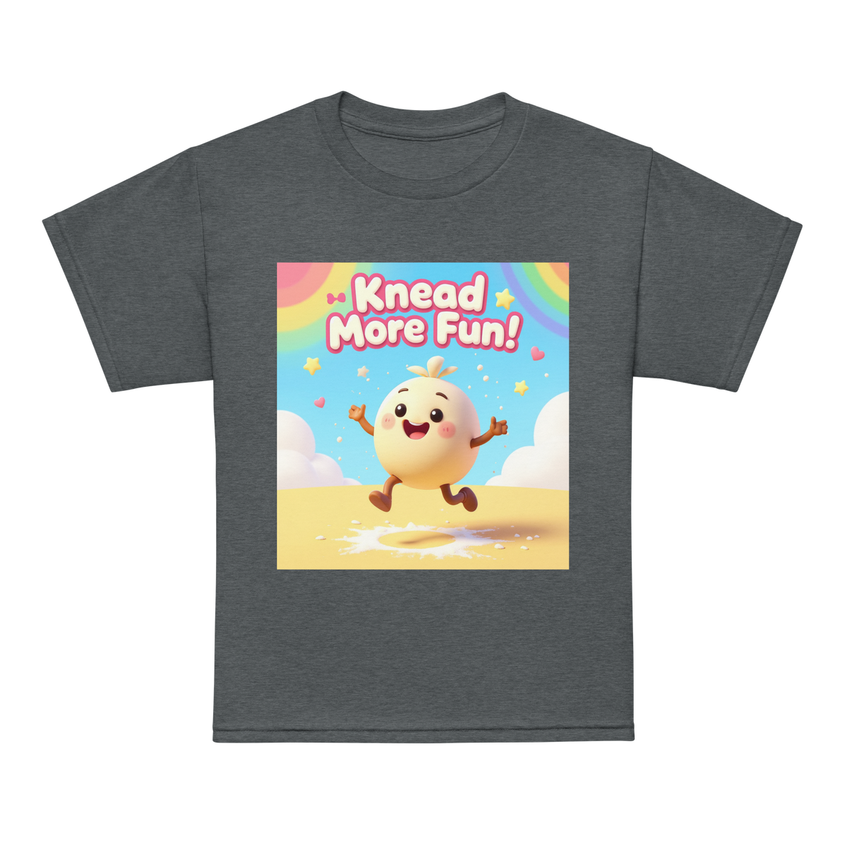 Knead More Fun V1 | Youth t-shirt Dark Heather Apparel > Kids' T-Shirts ZomaModa