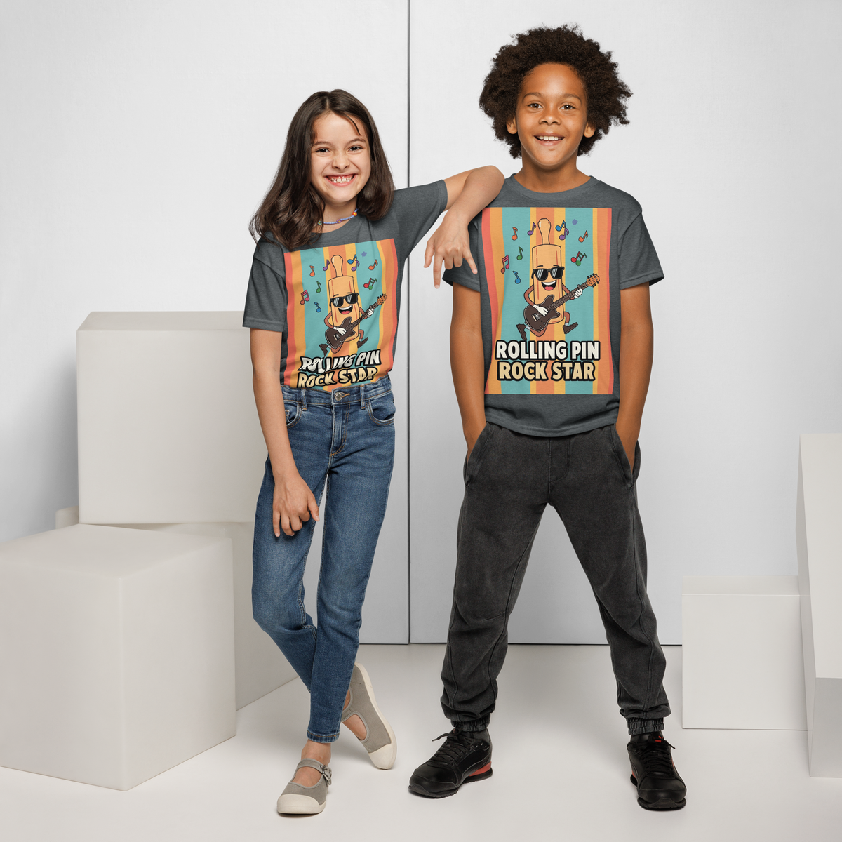 Rolling Pin Rock Star V2 | Youth t-shirt Apparel > Kids' T-Shirts ZomaModa