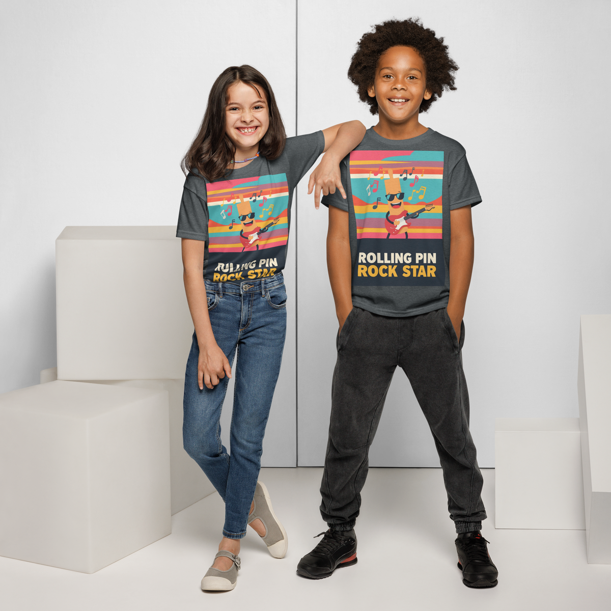 Rolling Pin Rock Star V3 | Youth t-shirt Apparel > Kids' T-Shirts ZomaModa