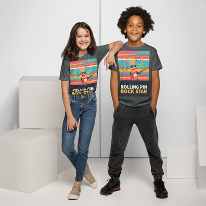 Rolling Pin Rock Star V3 | Youth t-shirt Apparel > Kids' T-Shirts ZomaModa
