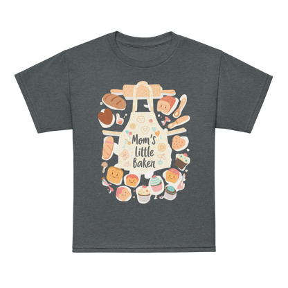 Mom’s Little Baker V2 | Youth t-shirt Dark Heather Apparel > Kids' T-Shirts ZomaModa