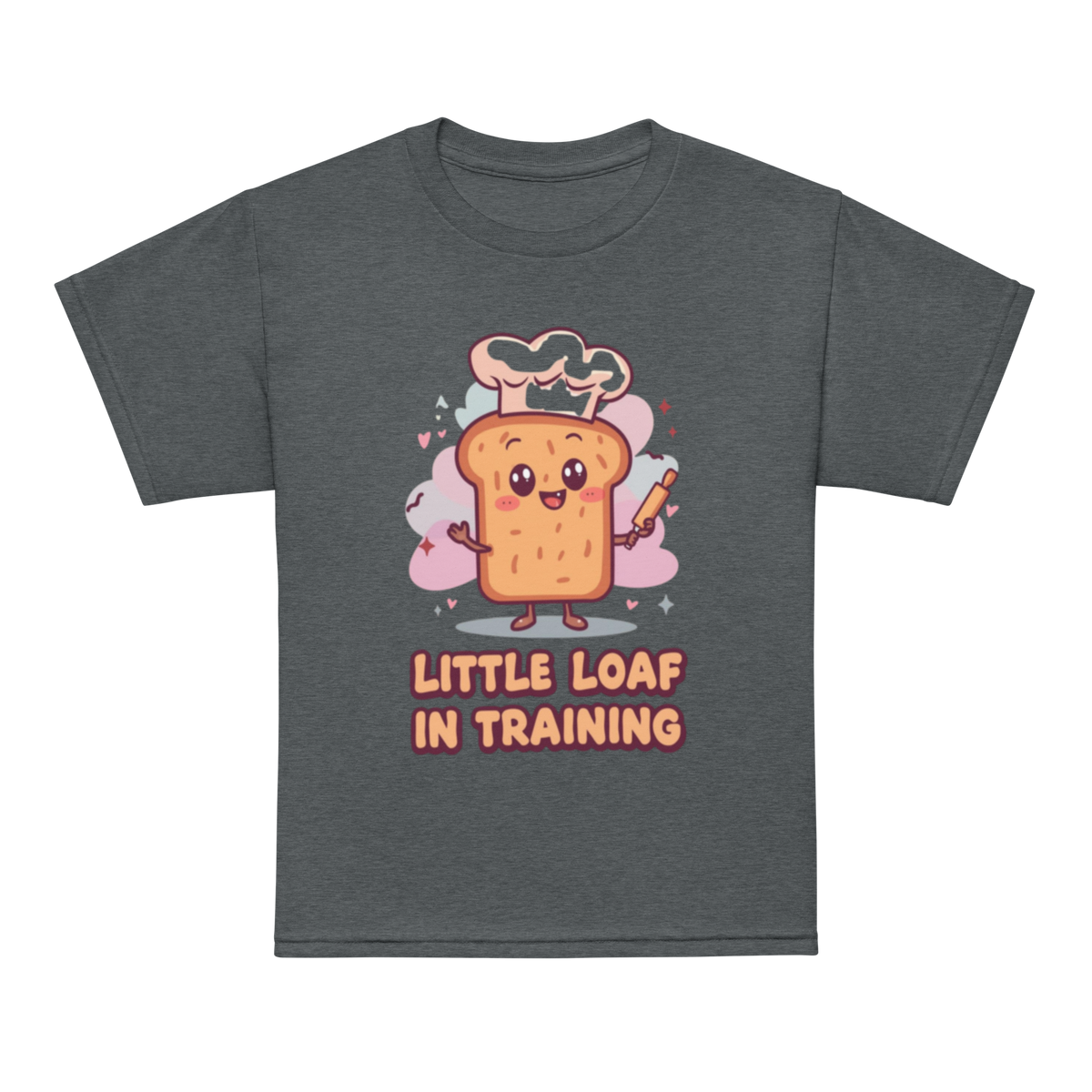 Little Loaf in Training V4 | Youth t-shirt Dark Heather Apparel > Kids' T-Shirts ZomaModa