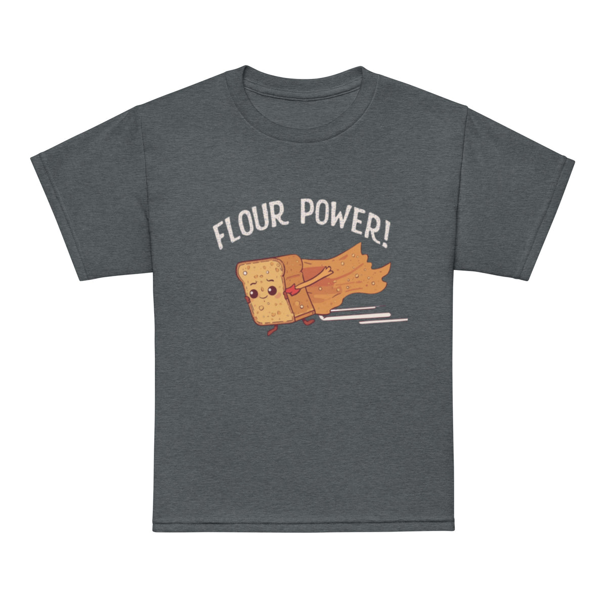 Flour Power V2 | Youth t-shirt Dark Heather Apparel > Kids' T-Shirts ZomaModa