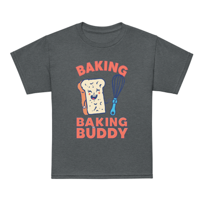 Baking Buddy V3 | Youth t-shirt Dark Heather Apparel > Kids' T-Shirts ZomaModa