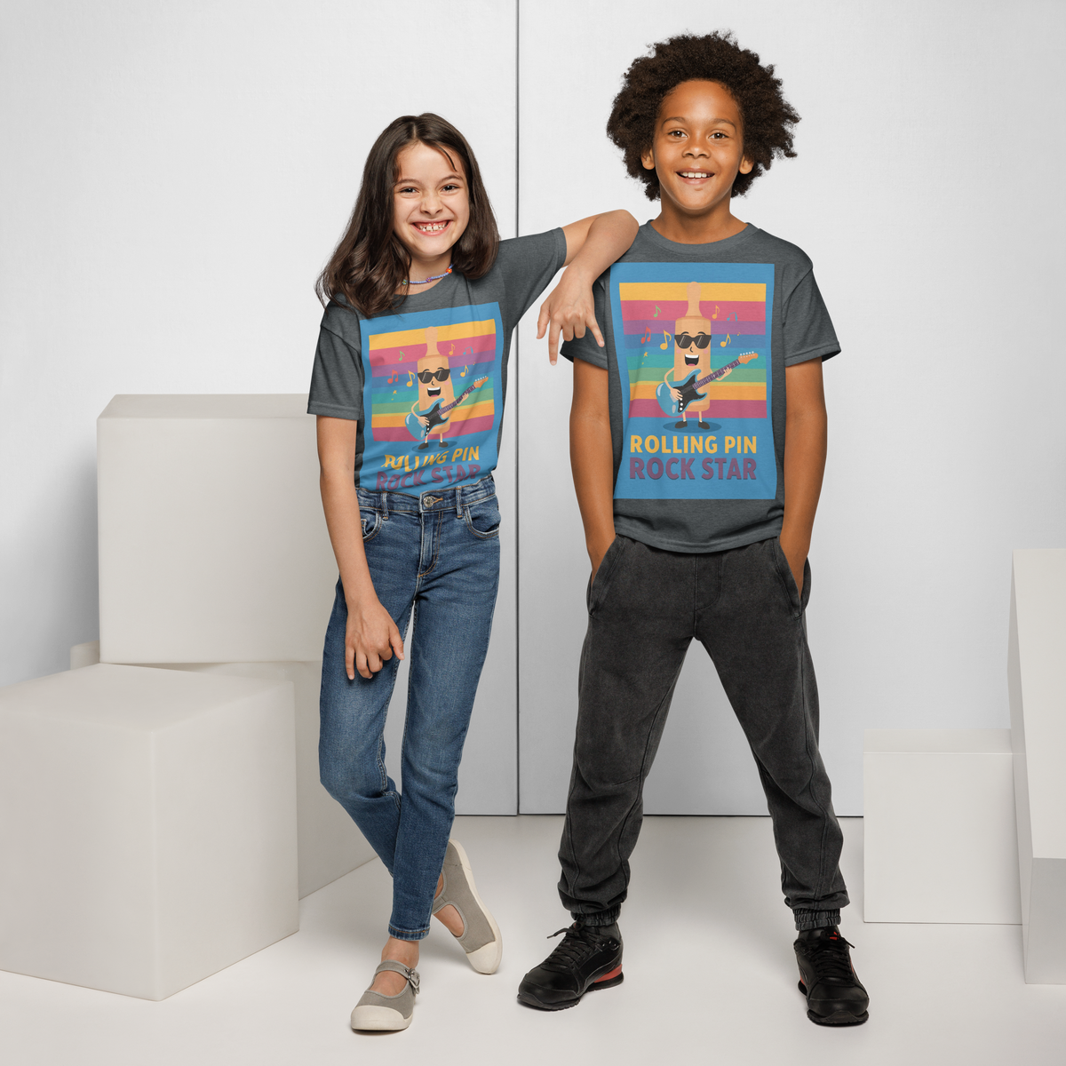 Rolling Pin Rock Star V4 | Youth t-shirt Apparel > Kids' T-Shirts ZomaModa