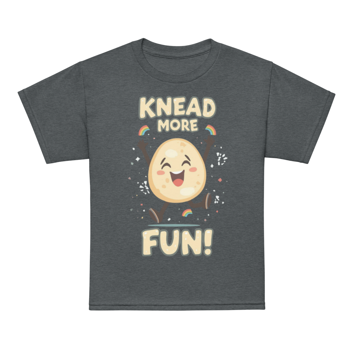 Knead More Fun V3 | Youth t-shirt Dark Heather Apparel > Kids' T-Shirts ZomaModa