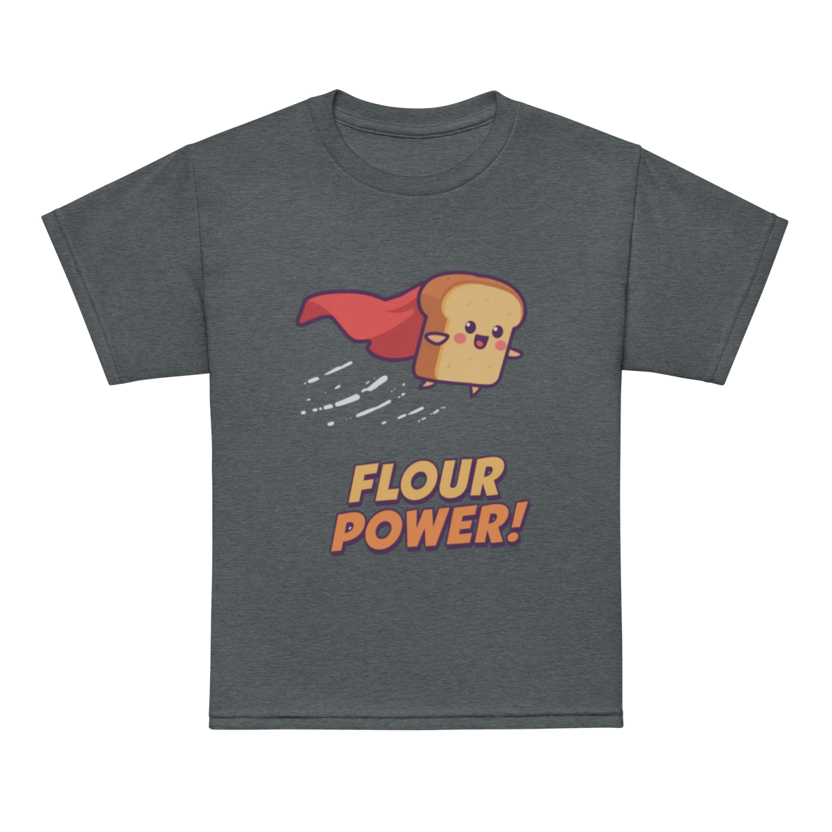 Flour Power V3 | Youth t-shirt Dark Heather Apparel > Kids' T-Shirts ZomaModa