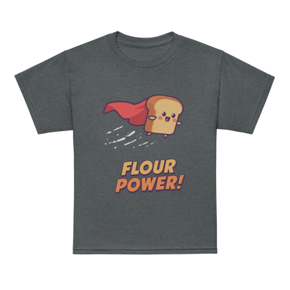 Flour Power V3 | Youth t-shirt Dark Heather Apparel > Kids' T-Shirts ZomaModa