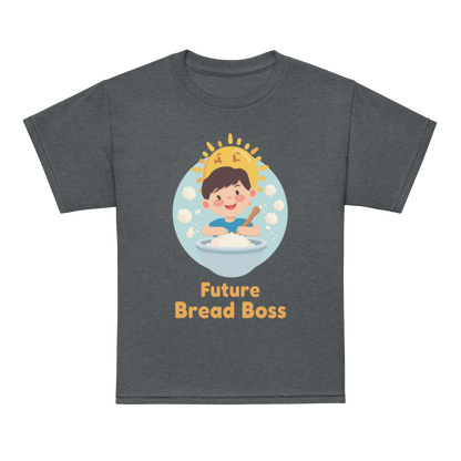 Future Bread Boss V3 | Youth t-shirt Dark Heather Apparel > Kids' T-Shirts ZomaModa