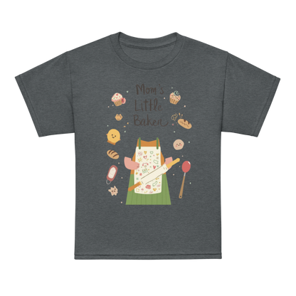 Mom’s Little Baker V3 | Youth t-shirt Dark Heather Apparel > Kids' T-Shirts ZomaModa