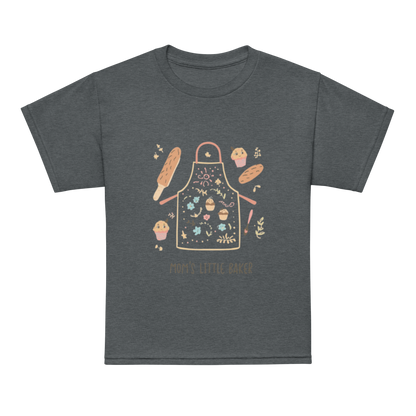 Mom’s Little Baker V4 | Youth t-shirt Dark Heather Apparel > Kids' T-Shirts ZomaModa