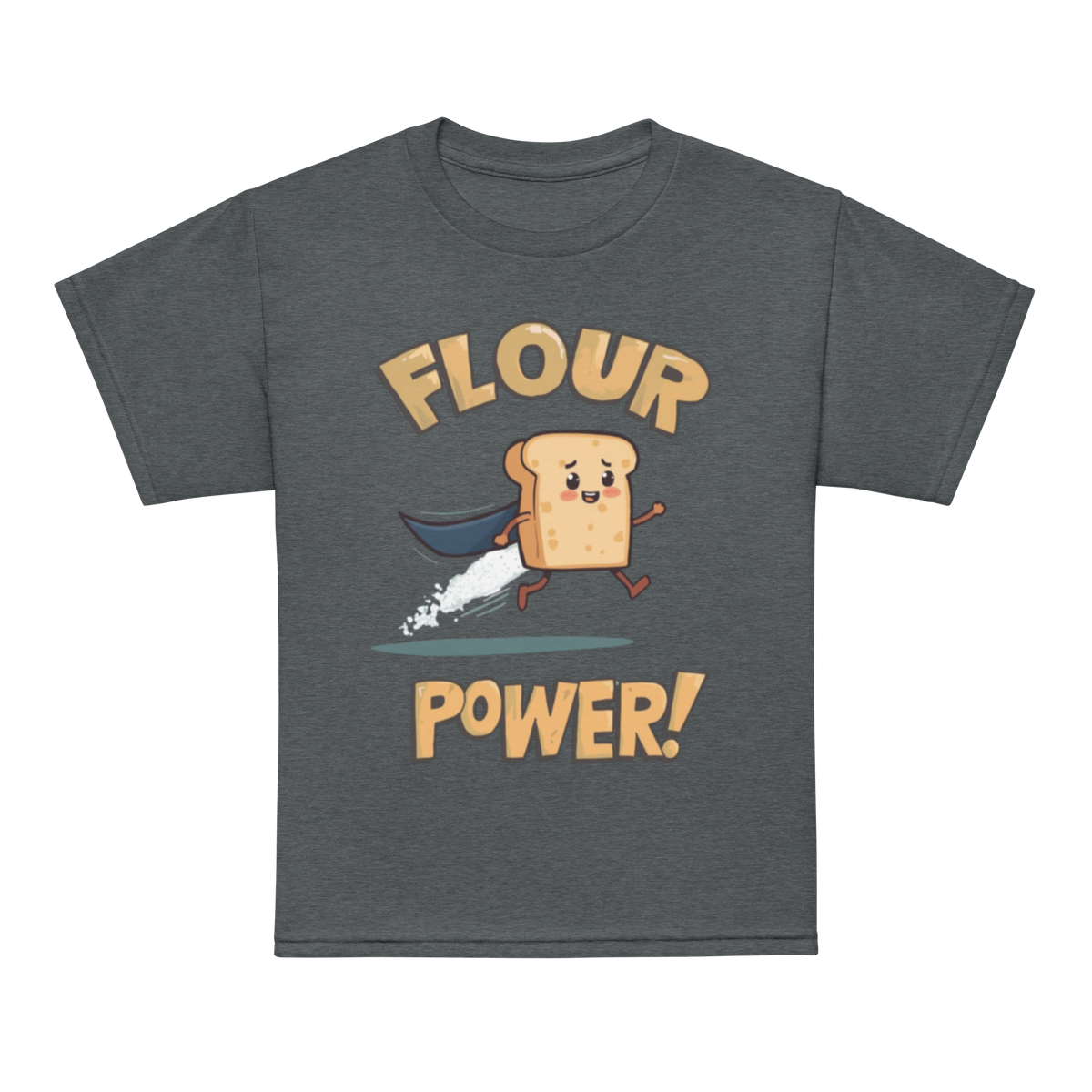 Flour Power V4 | Youth t-shirt Dark Heather Apparel > Kids' T-Shirts ZomaModa