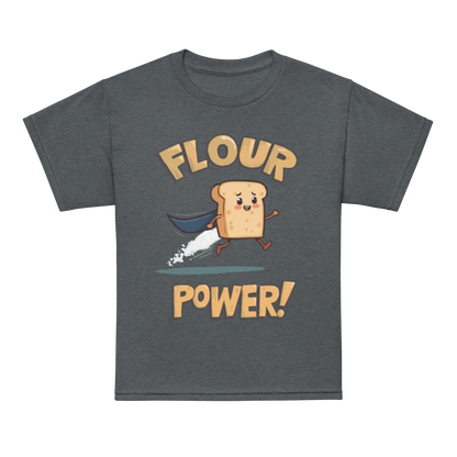 Flour Power V4 | Youth t-shirt Dark Heather Apparel > Kids' T-Shirts ZomaModa