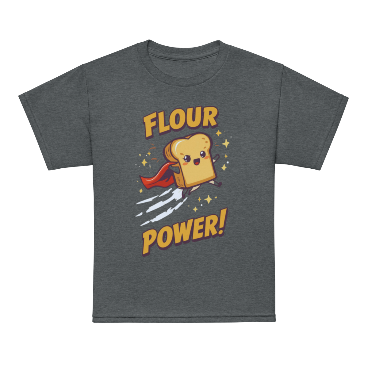 Flour Power V5 | Youth t-shirt Dark Heather Apparel > Kids' T-Shirts ZomaModa