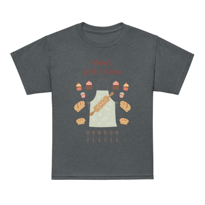 Mom’s Little Baker V5 | Youth t-shirt Dark Heather Apparel > Kids' T-Shirts ZomaModa