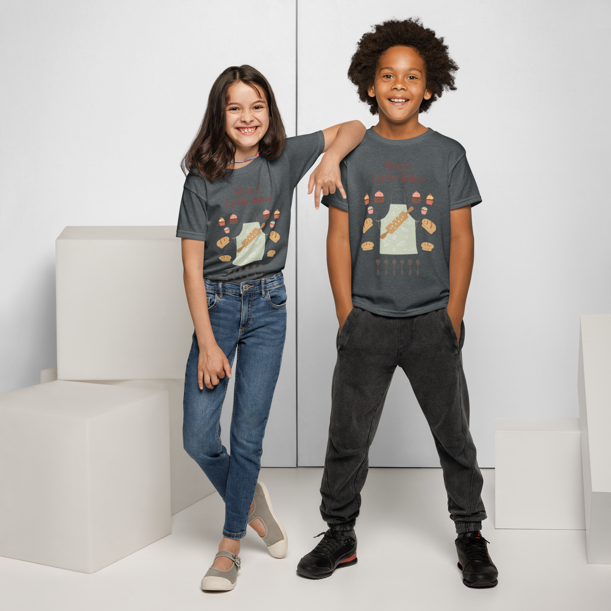 Mom’s Little Baker V5 | Youth t-shirt Apparel > Kids' T-Shirts ZomaModa