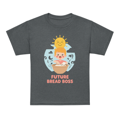 Future Bread Boss V5 | Youth t-shirt Dark Heather Apparel > Kids' T-Shirts ZomaModa