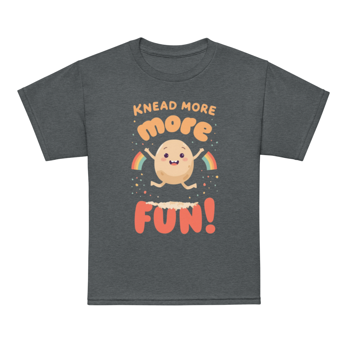Knead More Fun V5 | Youth t-shirt Dark Heather Apparel > Kids' T-Shirts ZomaModa