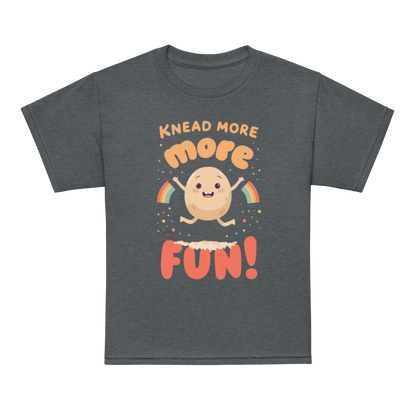 Knead More Fun V5 | Youth t-shirt Dark Heather Apparel > Kids' T-Shirts ZomaModa