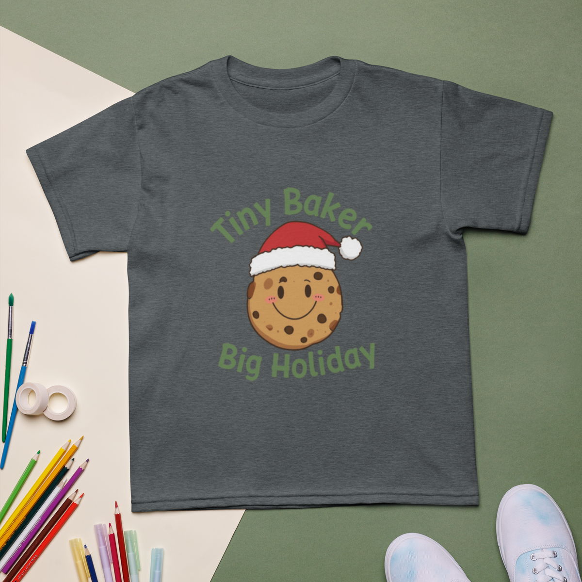 Tiny Baker Holiday V2 | Kids T-Shirt Apparel > Kids' T-Shirts ZomaModa