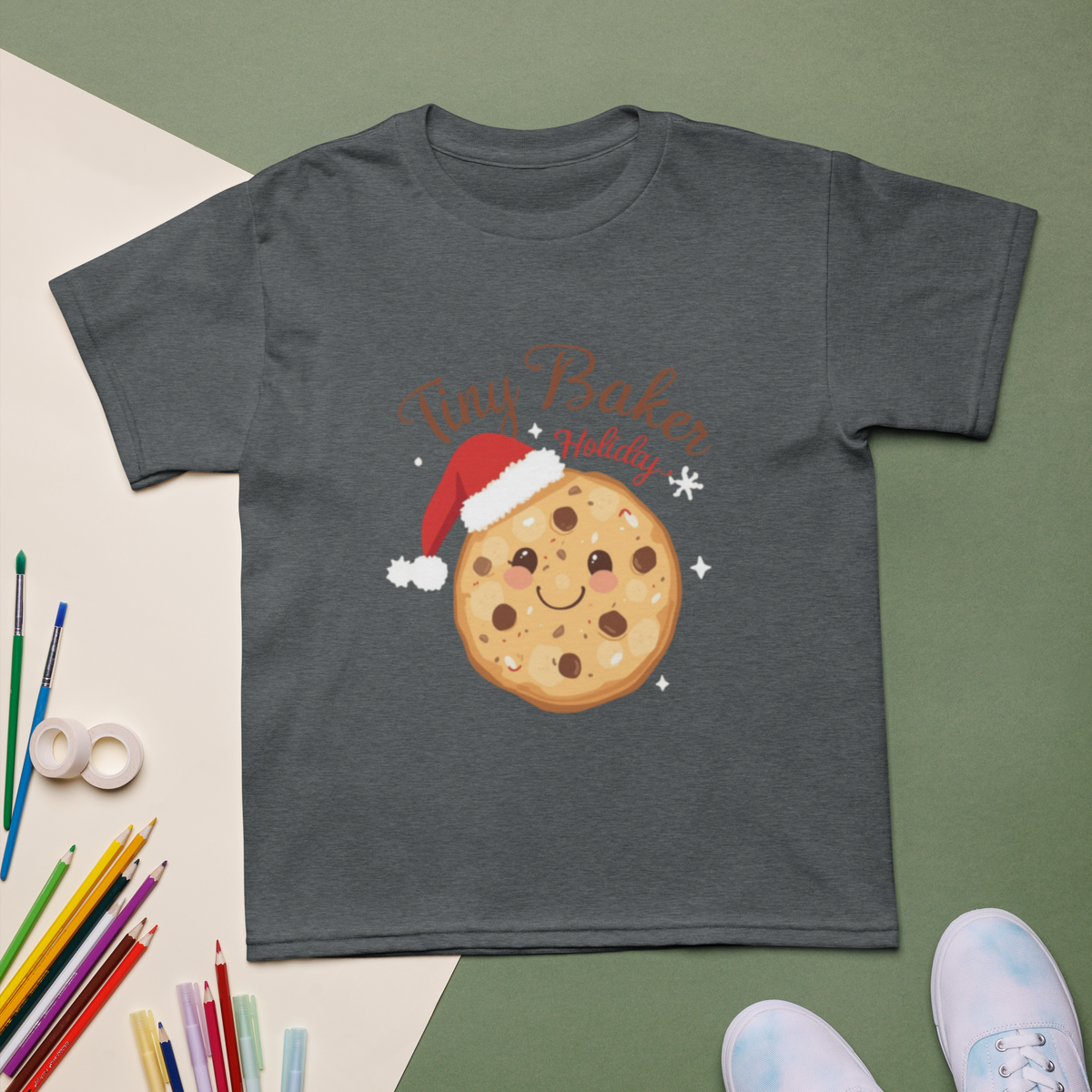 Tiny Baker Holiday V3 | Kids T-Shirt Apparel > Kids' T-Shirts ZomaModa