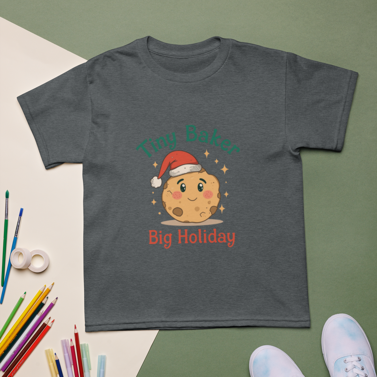 Tiny Baker Holiday V4 | Kids T-Shirt Apparel > Kids' T-Shirts ZomaModa