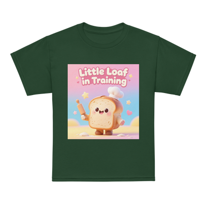 Little Loaf in Training V1 | Youth t-shirt Forest Green Apparel > Kids' T-Shirts ZomaModa