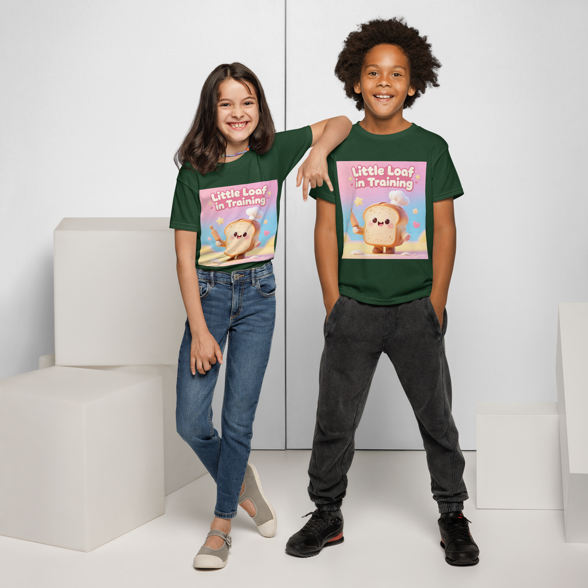 Little Loaf in Training V1 | Youth t-shirt Apparel > Kids' T-Shirts ZomaModa