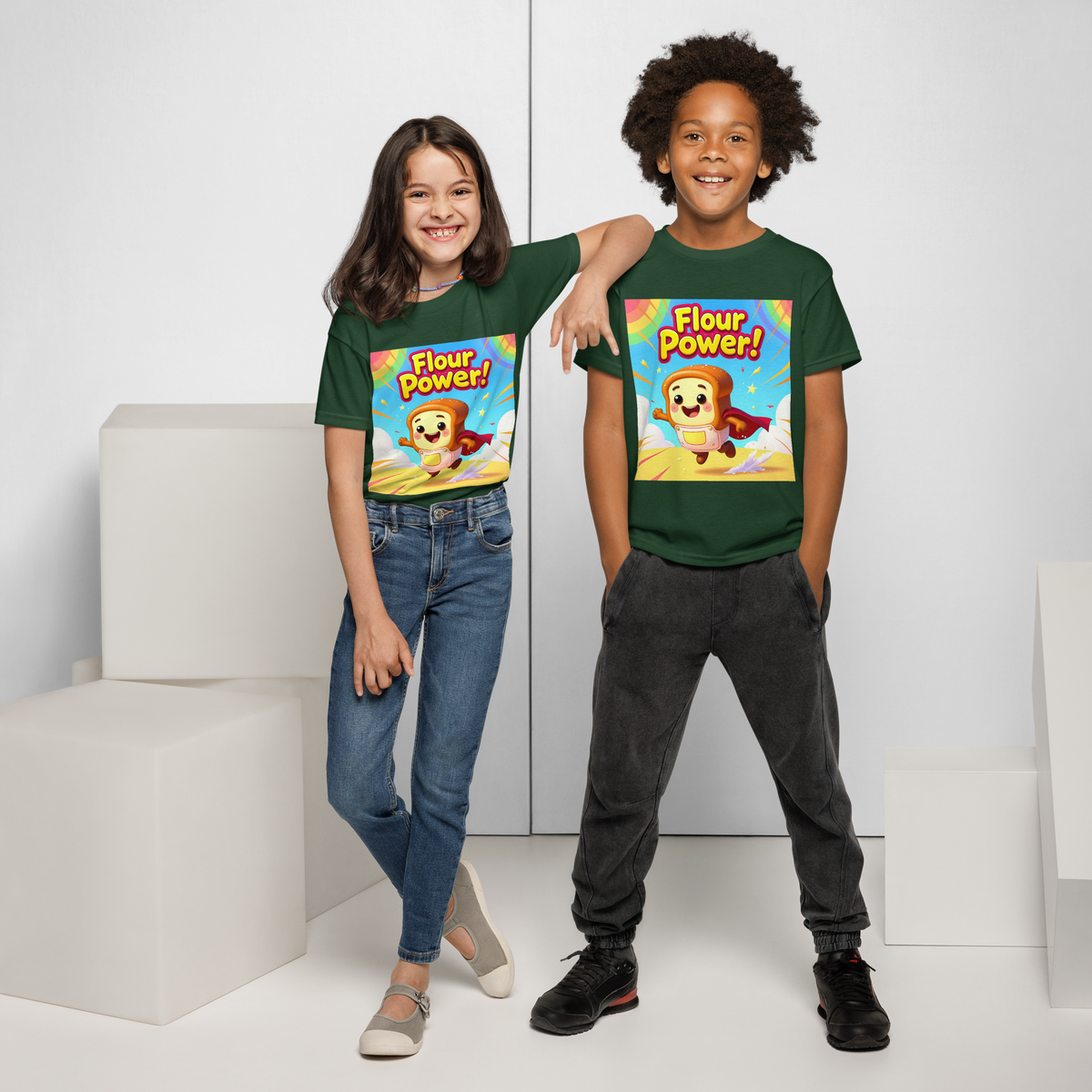 Flour Power V1 | Youth t-shirt Apparel > Kids' T-Shirts ZomaModa