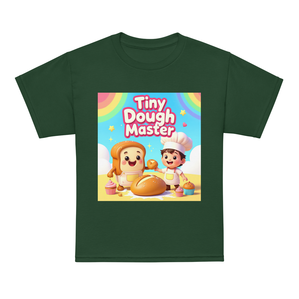 Tiny Dough Master V1 | Youth t-shirt Forest Green Apparel > Kids' T-Shirts ZomaModa