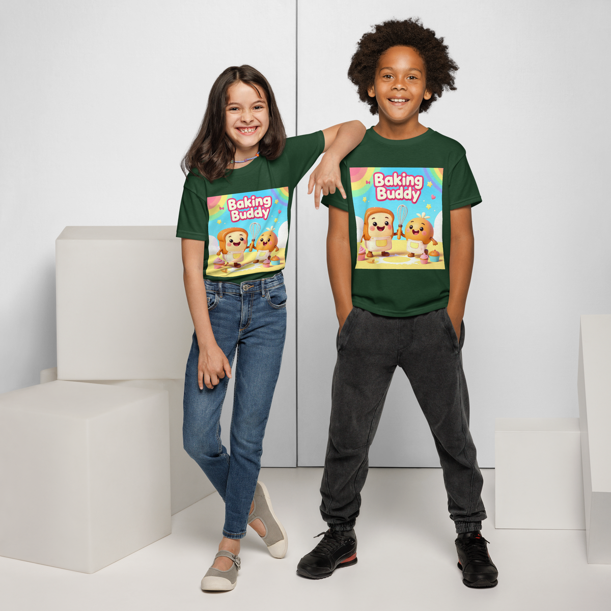 Baking Buddy V1 | Youth t-shirt Apparel > Kids' T-Shirts ZomaModa