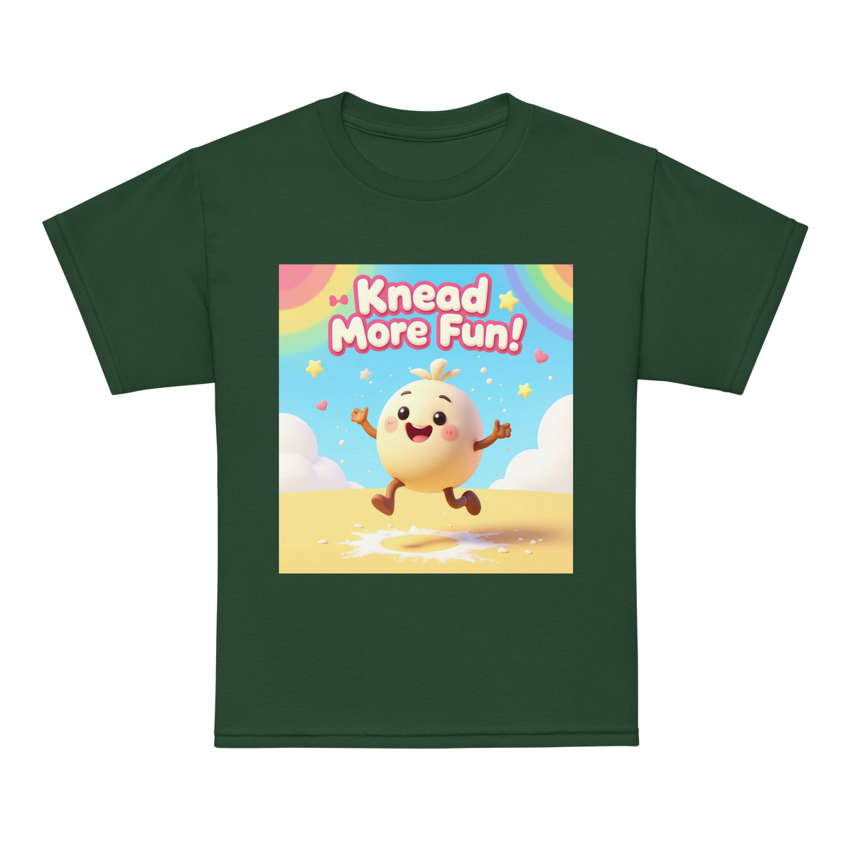 Knead More Fun V1 | Youth t-shirt Forest Green Apparel > Kids' T-Shirts ZomaModa