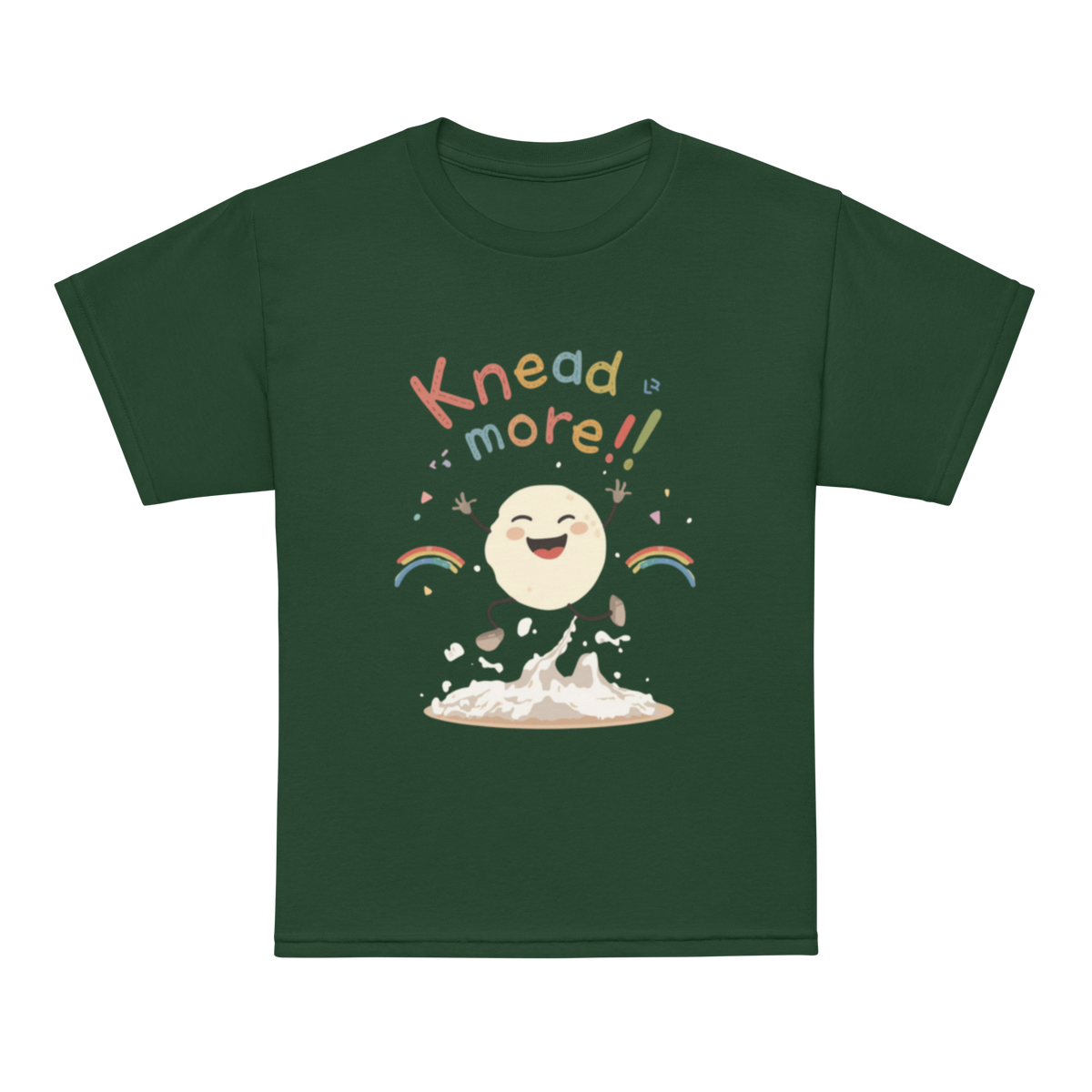 Knead More Fun V2 | Youth t-shirt Forest Green Apparel > Kids' T-Shirts ZomaModa