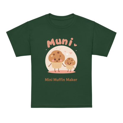 Mini Muffin Maker V2 | Youth t-shirt Forest Green Apparel > Kids' T-Shirts ZomaModa