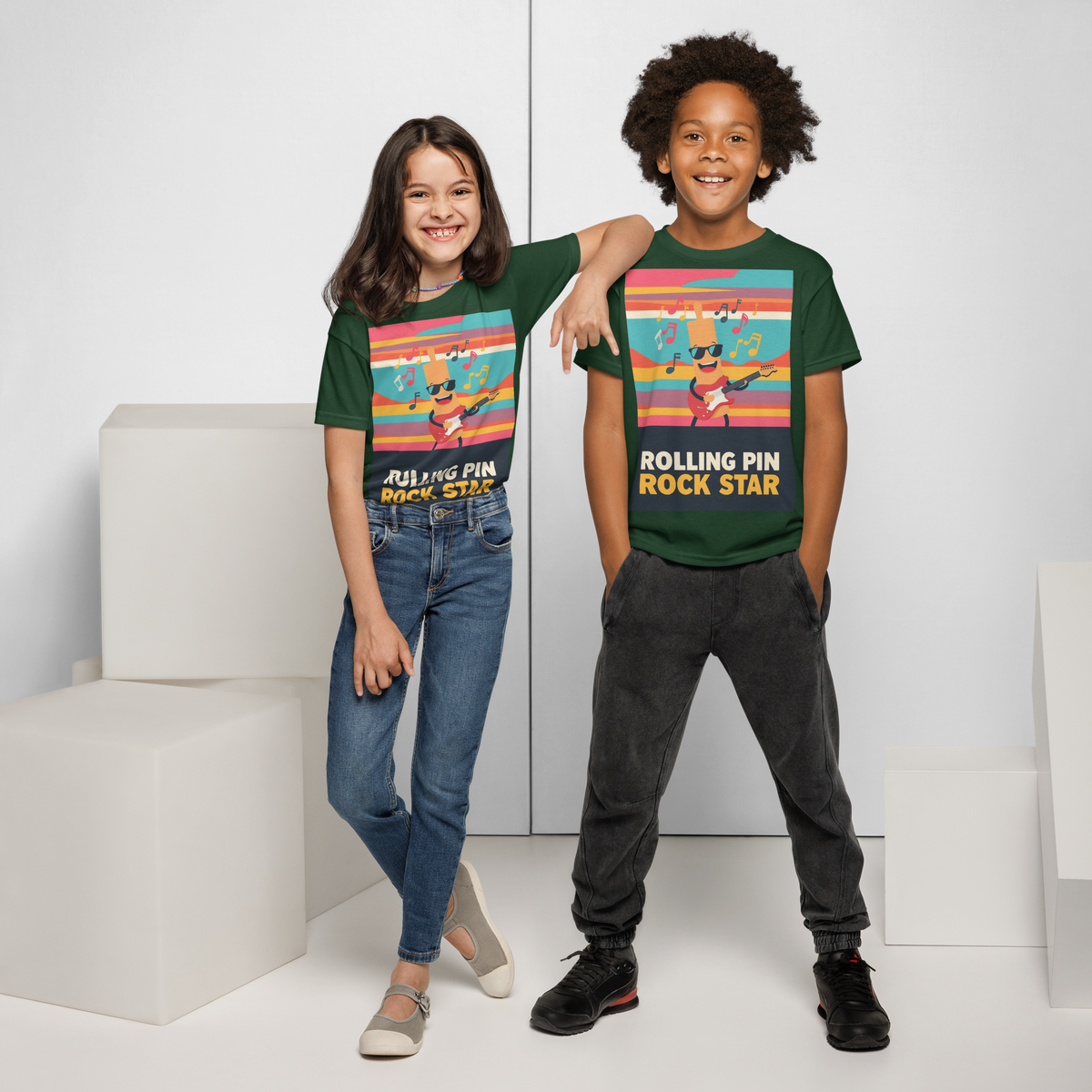 Rolling Pin Rock Star V3 | Youth t-shirt Apparel > Kids' T-Shirts ZomaModa