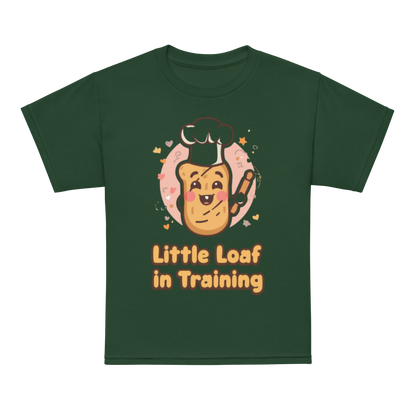 Little Loaf in Training V2 | Youth t-shirt Forest Green Apparel > Kids' T-Shirts ZomaModa