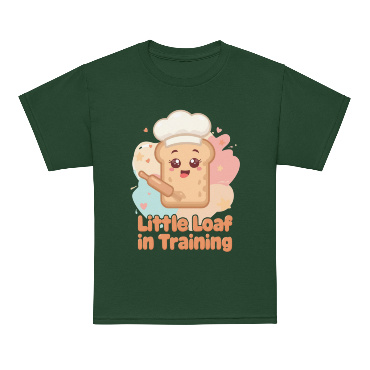 Little Loaf in Training V3 | Youth t-shirt Forest Green Apparel > Kids' T-Shirts ZomaModa