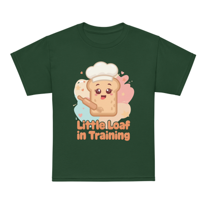 Little Loaf in Training V3 | Youth t-shirt Forest Green Apparel > Kids' T-Shirts ZomaModa