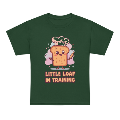Little Loaf in Training V4 | Youth t-shirt Forest Green Apparel > Kids' T-Shirts ZomaModa
